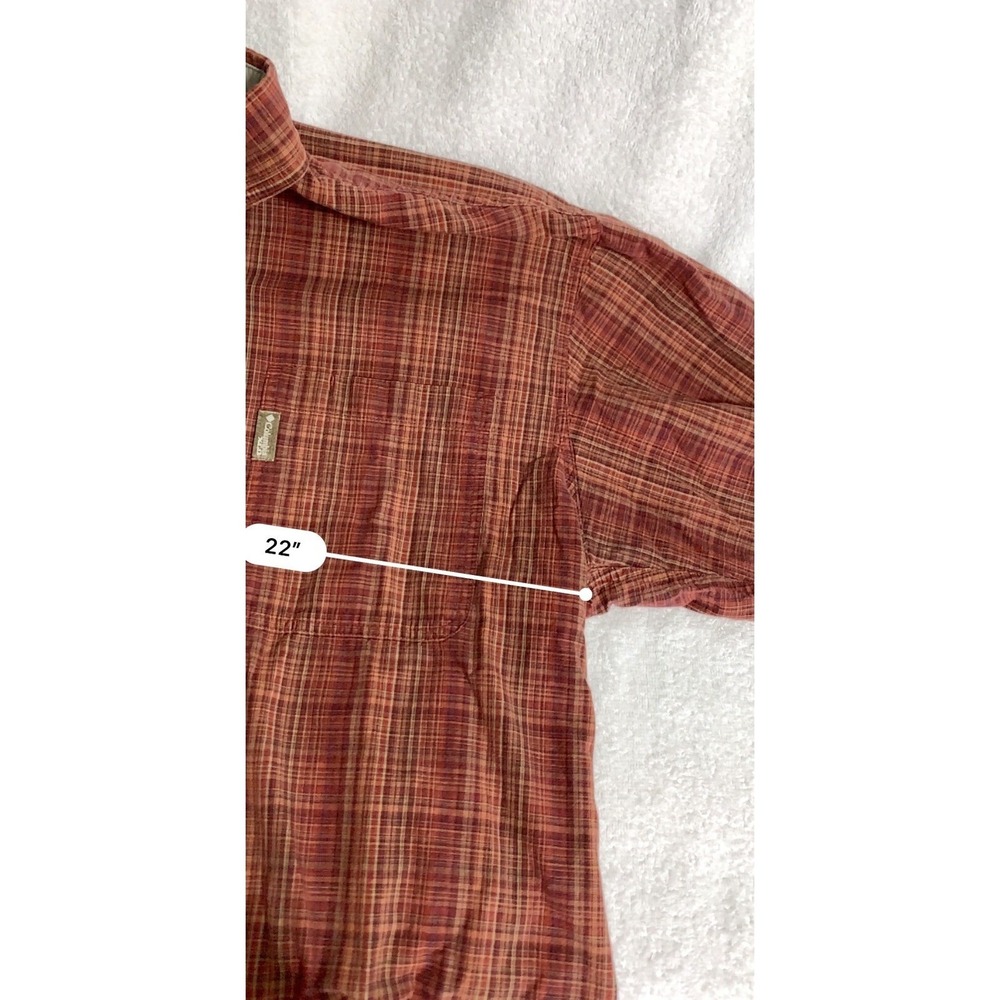 Columbia XCO Outdoor Plaid Shirt Mens XL Collared Button Down Long Sleeve Hunt - Picture 7 of 10